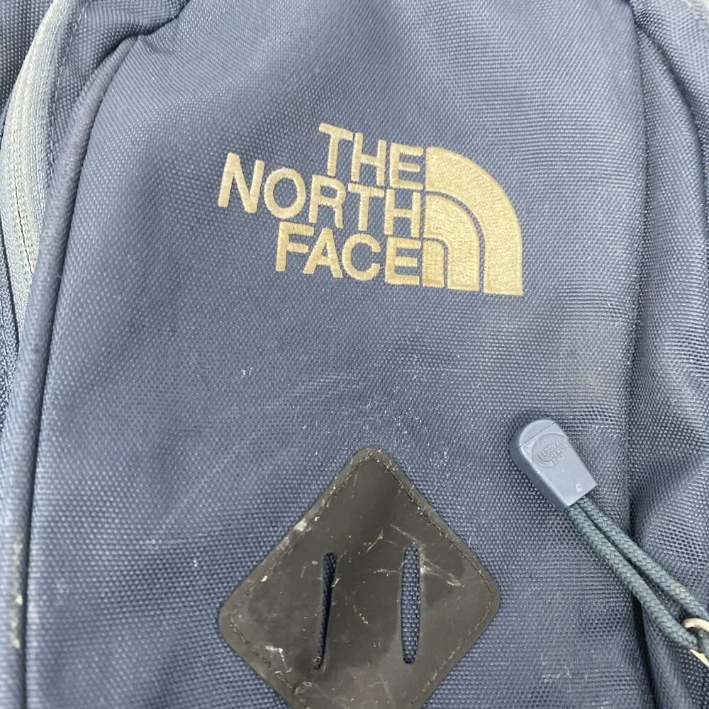 The North Face Mentor Backpack School Camping Hiking Bookbag Navy Blue
